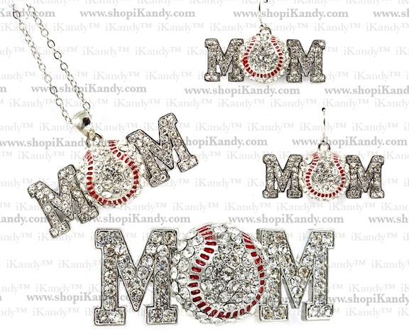 Baseball Mom Sports Jewelry Set