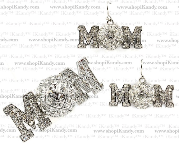 Volleyball Mom Sports Jewelry Set