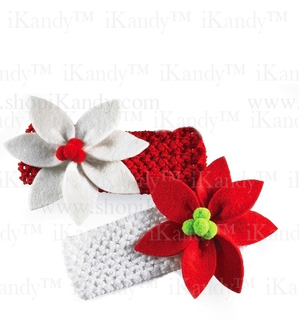 Poinsettia Headband