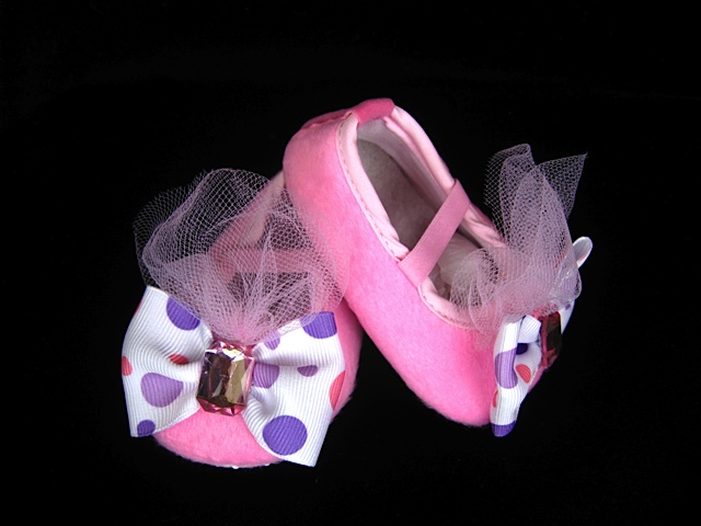 Pink Ballerina Princess Infant Crib Shoes
