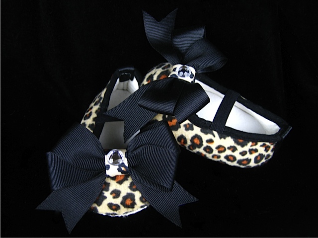 Animal Print Infant Crib Shoes