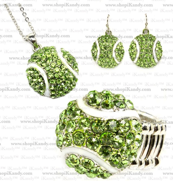 Tennis Sports Jewelry Set