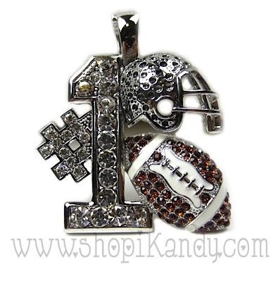 Football Necklace Pendant