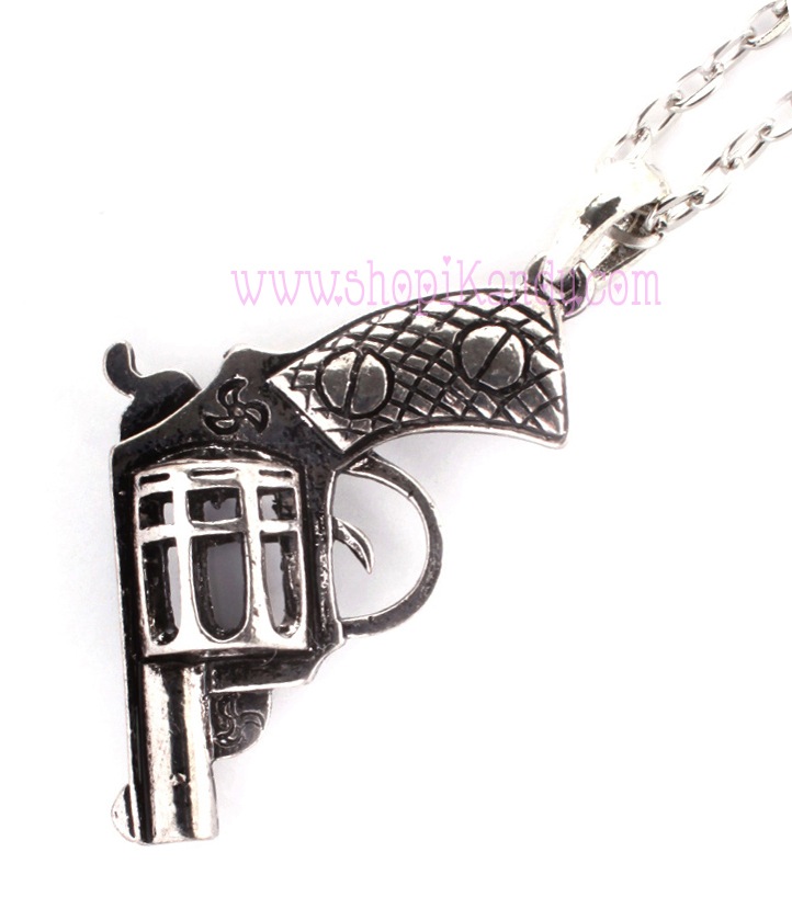 Revolver Gun Necklace Pendant