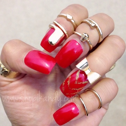 7 Piece Midi Ring Set