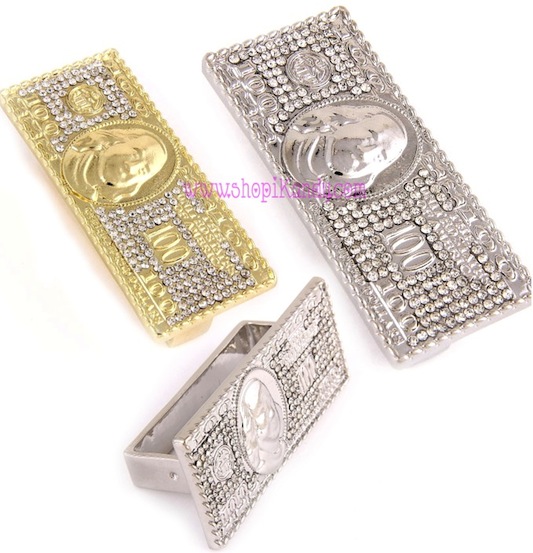 $100 Bill Three Finger Bling Ring