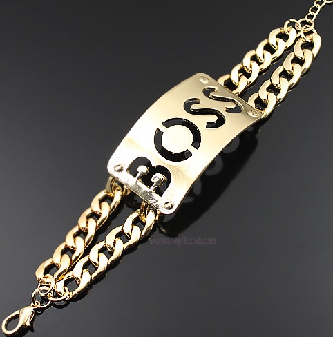 BOSS Plaque Link Bracelet