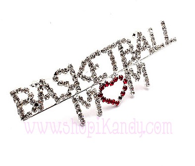 Basketball Mom Brooch and Pin