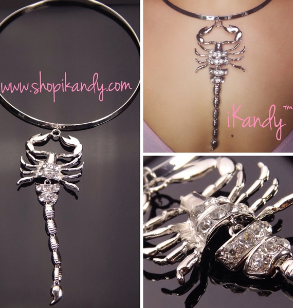 Bling Scorpion Choker Necklace