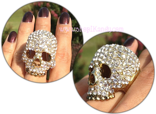 Large Skull Bling Ring