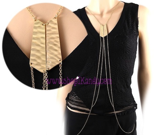 Double Bar Chain Body Armor Jewelry