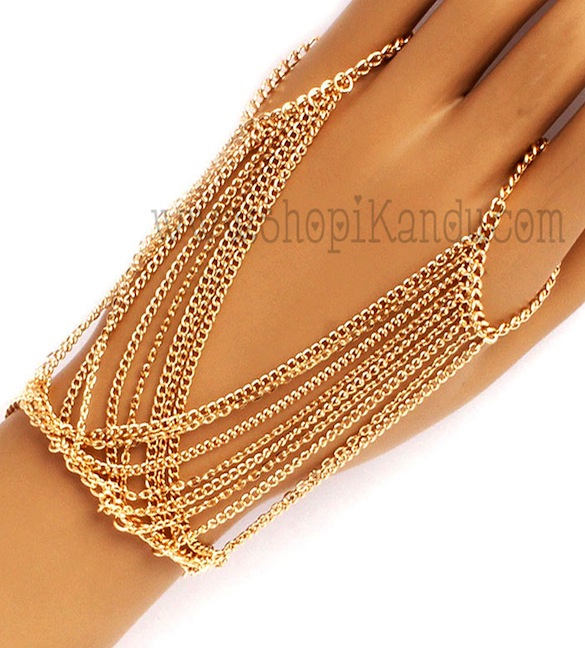 Chain Ringlet (Bracelet w/Ring)