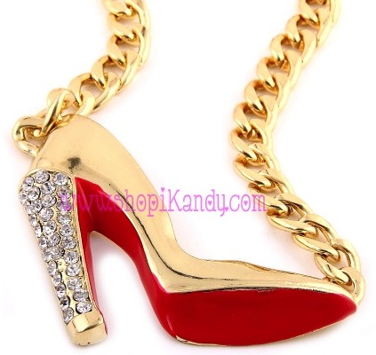 Christian Louboutin Inspired Stiletto Necklace Pendant