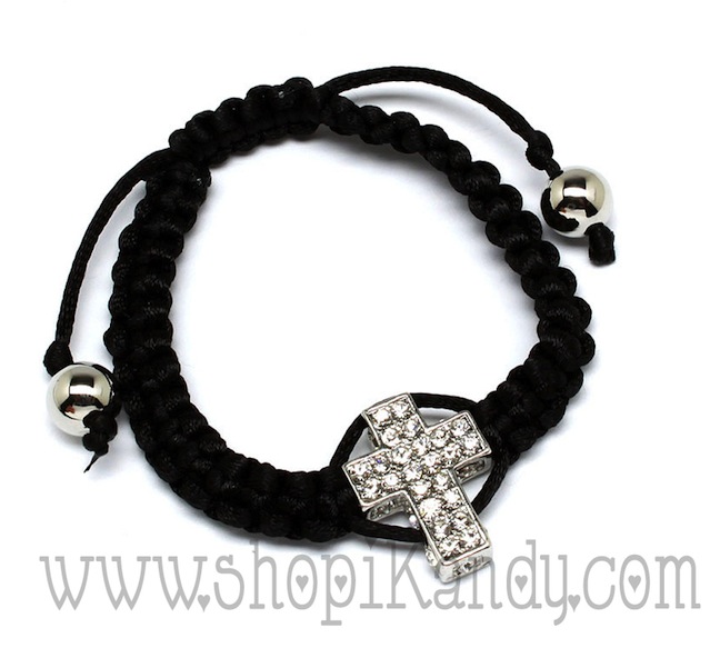 Cord Cross Bracelet