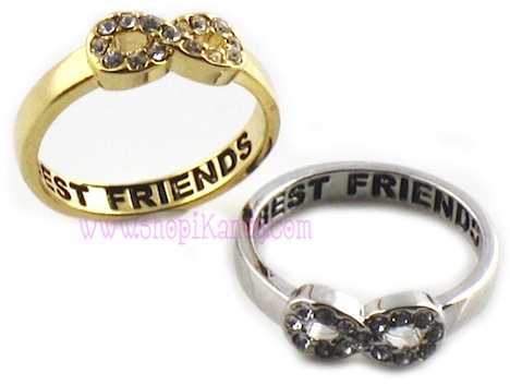 Crystal Infinity Best Friends Ring