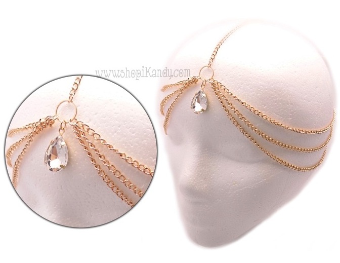 Crystal Teardrop Head Chain