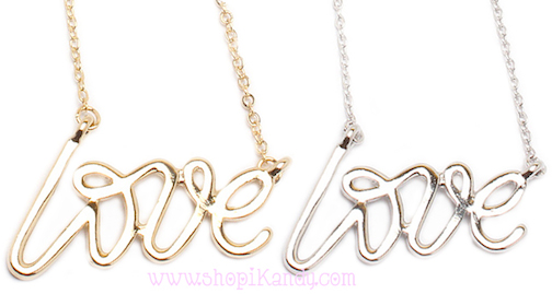 Dainty LOVE Necklace