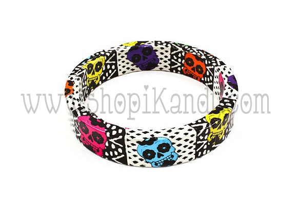 Sugar Skulls Bangle Bracelet