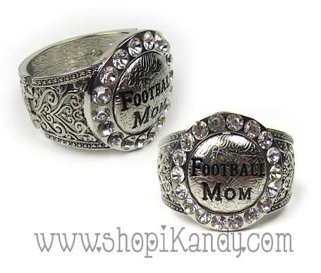 Football Mom Concho Sports Bracelet