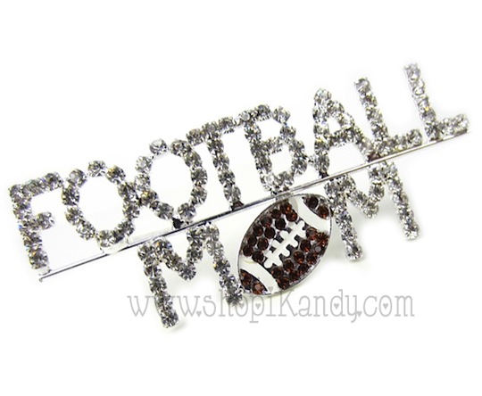 Football Mom Brooch and Pin