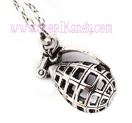 Grenade Pendant Necklace