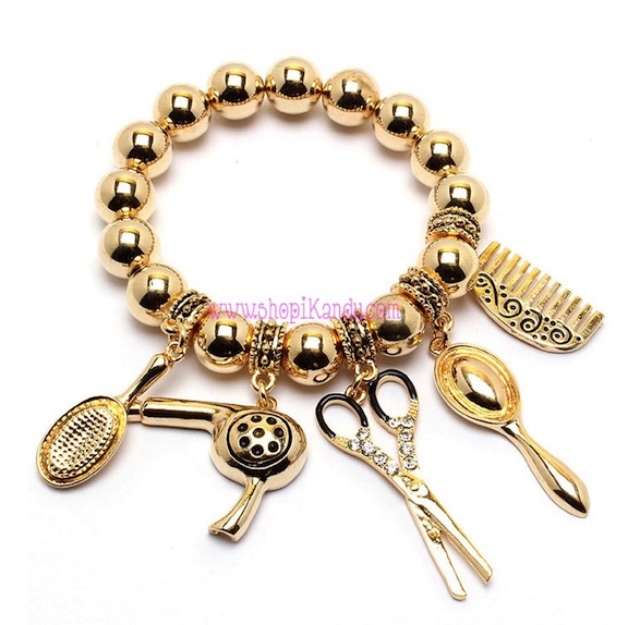 Hair Stylist Charm Bracelet