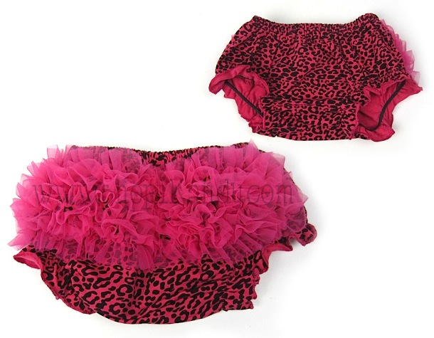 Hot Pink Leopard Ruffle Bloomers