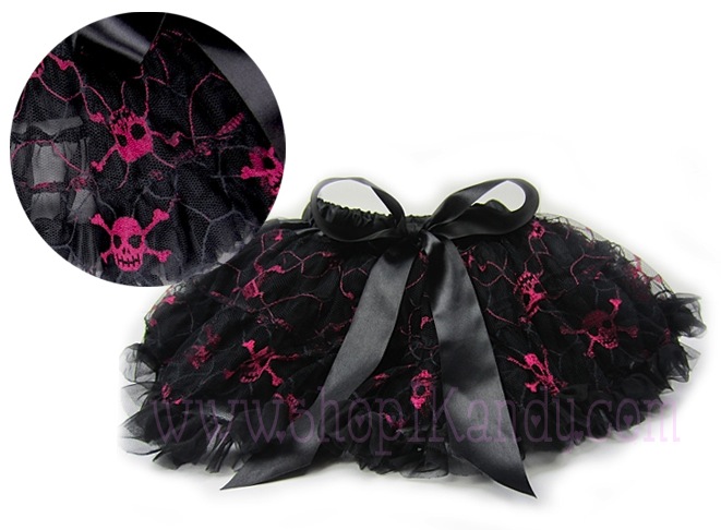 Hot Pink Skulls Pettiskirt Tutu