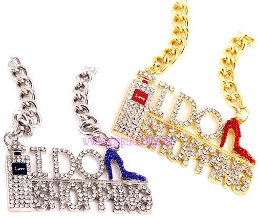 \I DO SHOPPING\ Shopaholic Bling Necklace