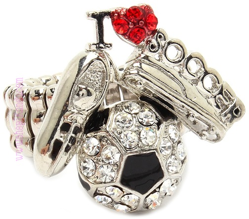 I LOVE SOCCER Sports Ring