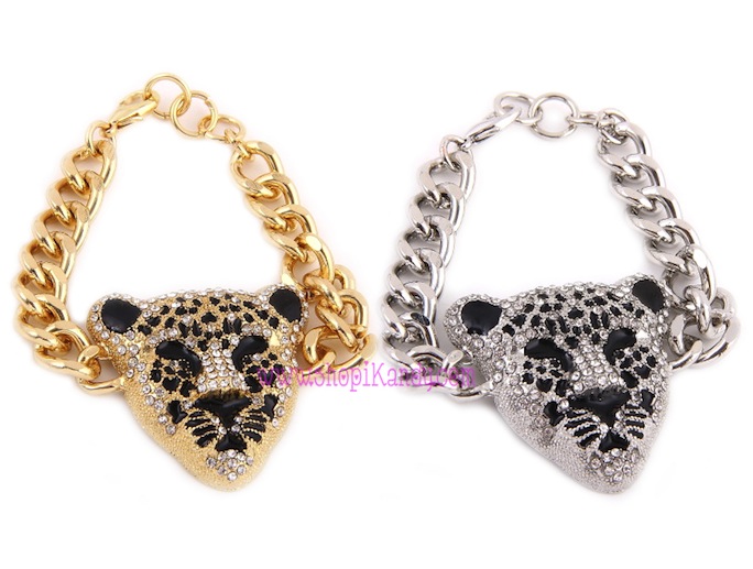 Leopard Head Chain Bracelet