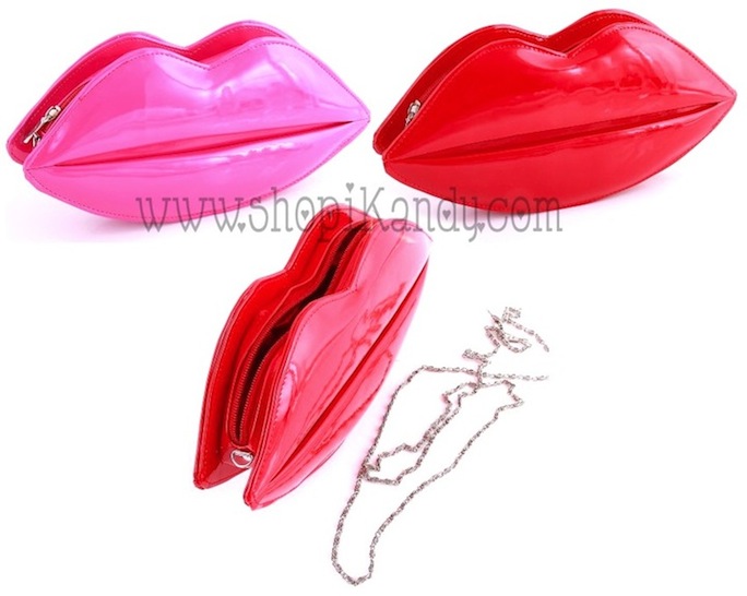 Kiss Me Lips Fashion Clutch