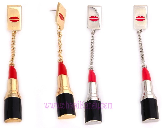 Lipstick Dangling Earrings