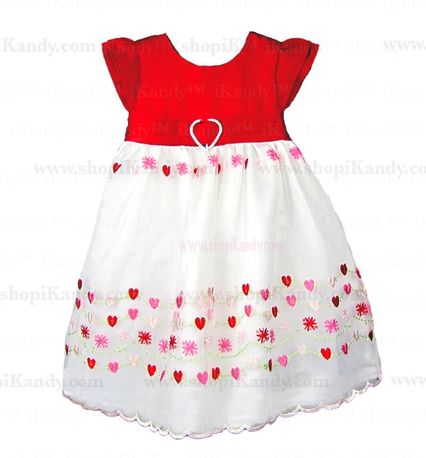 My Little Valentine Heart Organza Dress