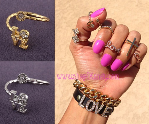 Love Word Thumb/Knuckle Ring