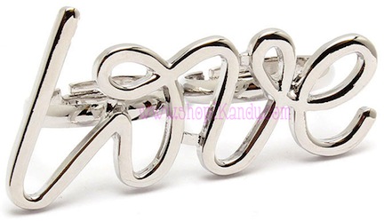 Love Word Two Finger Ring