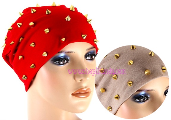 Metal Spikes Beanie Hat