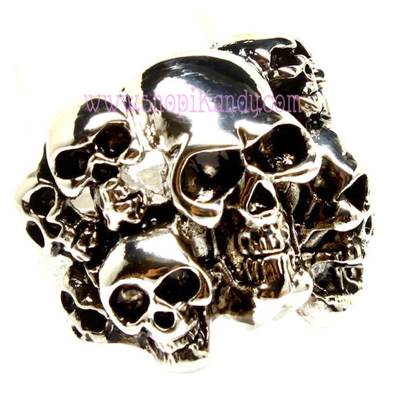 Multi Skulls Ring