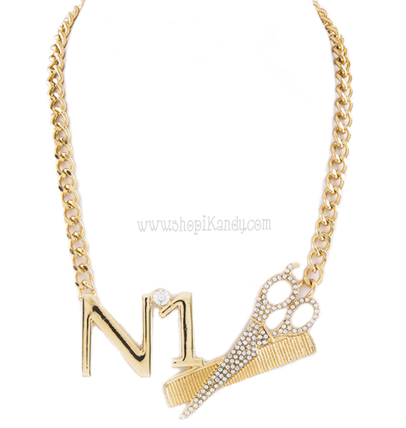 Number 1 Hair Stylist Necklace