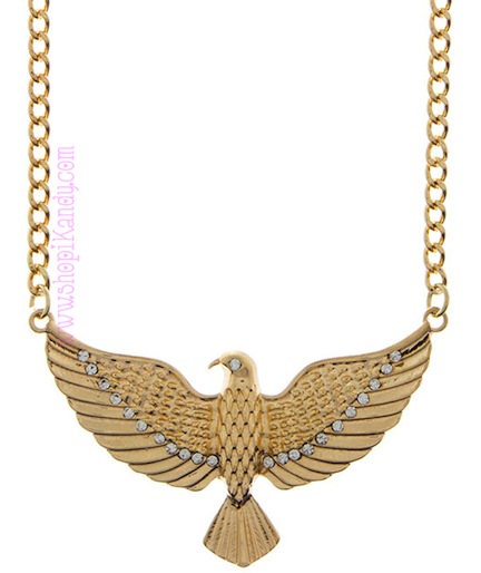 Open Wings Eagle Necklace