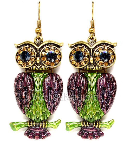 Owl Chandelier Earrings