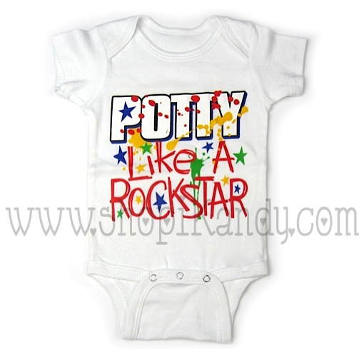 Potty Like A Rockstar Onesie