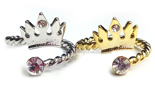 Princess Crown Open Ring