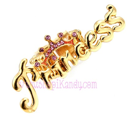 Princess Word Crown Ring