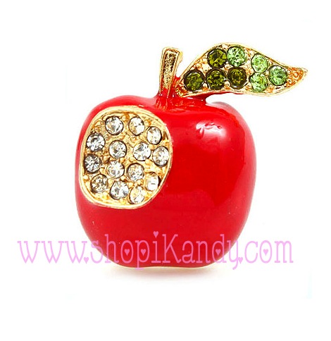 Apple Brooch and Pin