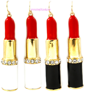 Lipstick Earrings