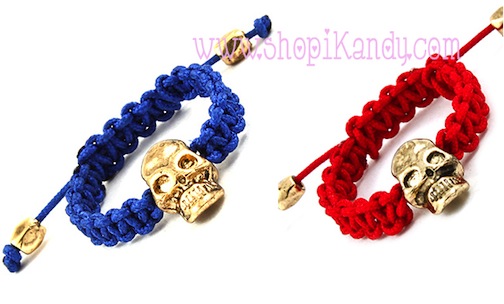 Adjustable Skull Braided Ring