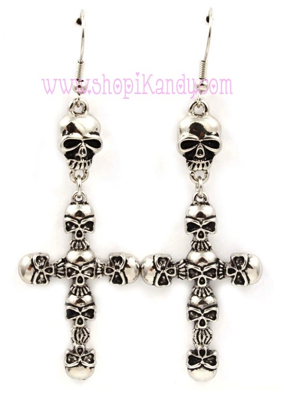 Skull Cross Earrings