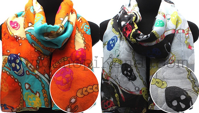 Skull Fashion Scarf