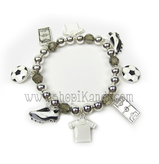 Soccer Charm Sports Bracelet